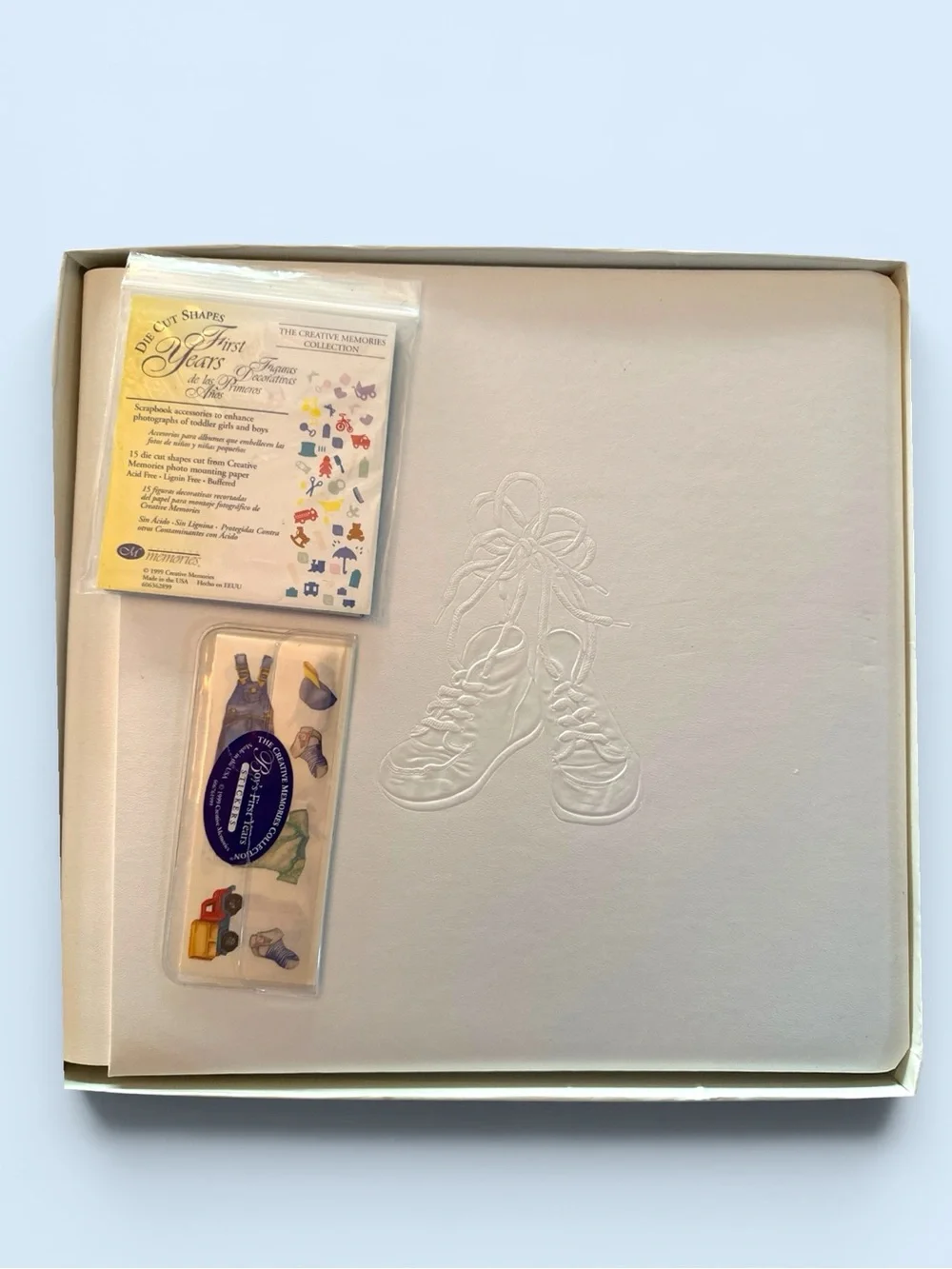 NEW CREATIVE MEMORIES BABY BOY ALBUM WITH EMBELLISHMENTS 12X12